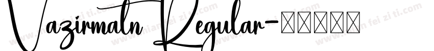 Vazirmatn Regular字体转换